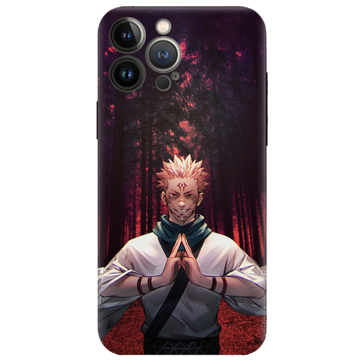 Чехол для Apple iPhone 13 Pro прозрачный Сукуна - фото 1 - Чехлы для телефонов