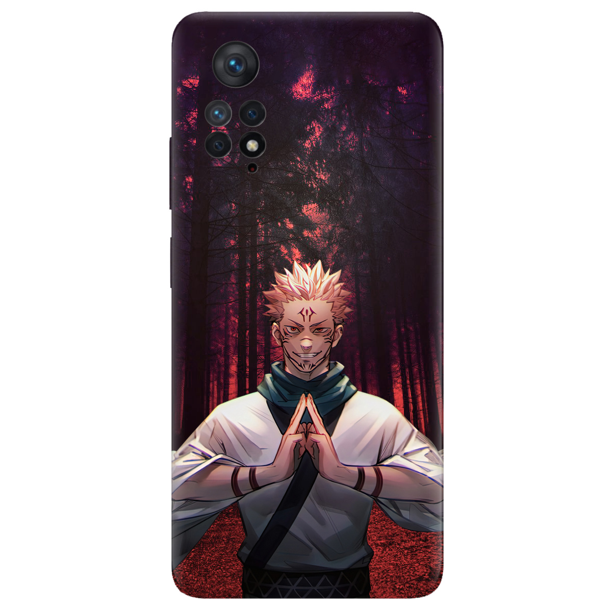 Чехол для Xiaomi Redmi Note 11 Pro прозрачный Сукуна - фото 1 - Чехлы для телефонов