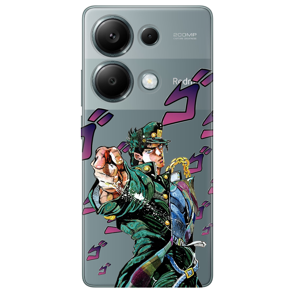 Чехол для Xiaomi Redmi Note 13 Pro 4G прозрачный Джоджо - фото 1 - Чехлы для телефонов