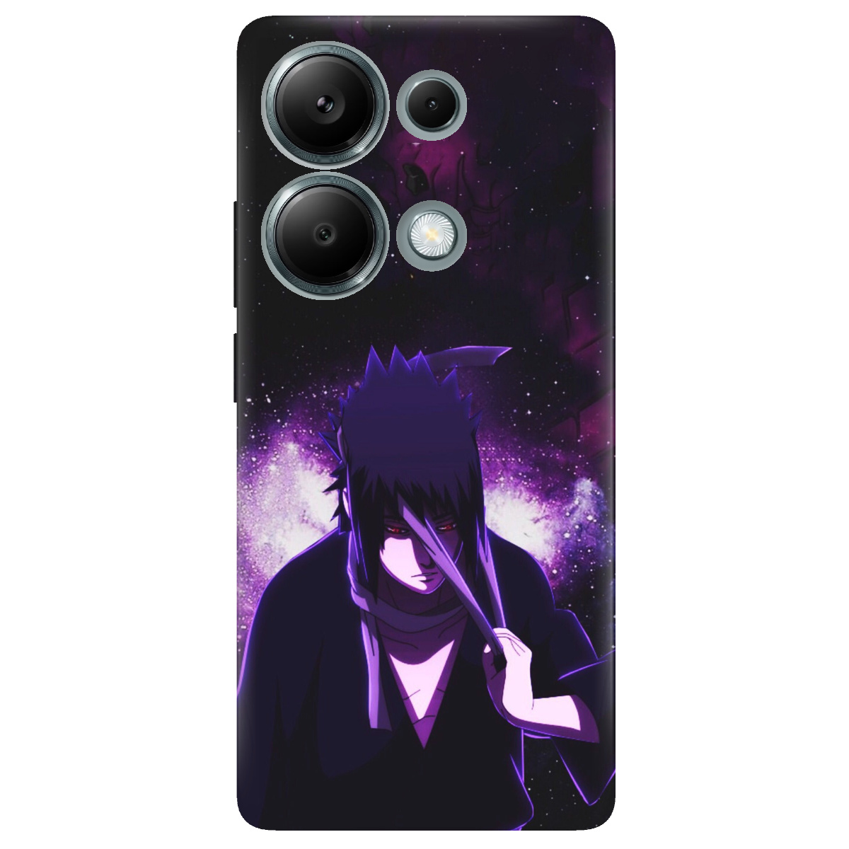 Чехол для Xiaomi Redmi Note 13 Pro 4G прозрачный Сасуке - фото 1 - Чехлы для телефонов