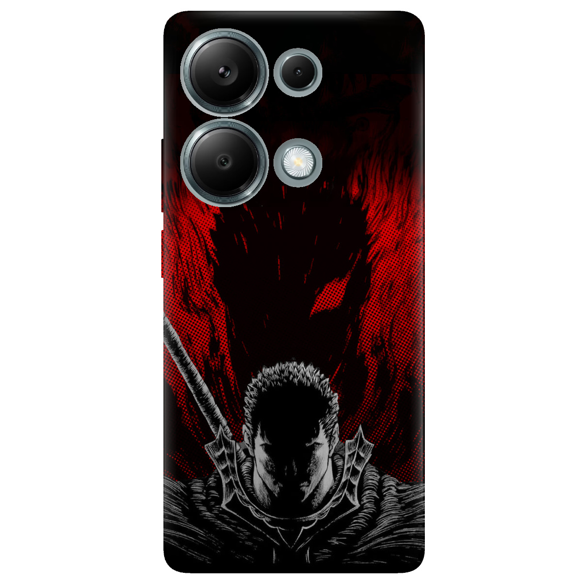 Чехол для Xiaomi Redmi Note 13 Pro 4G прозрачный Dark Shadow - фото 1 - Чехлы для телефонов