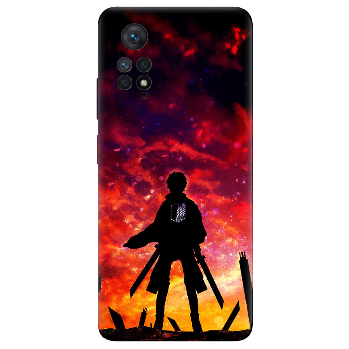 Чехол для Xiaomi Redmi Note 11 Pro прозрачный Захід сонця - фото 1 - Чехлы для телефонов