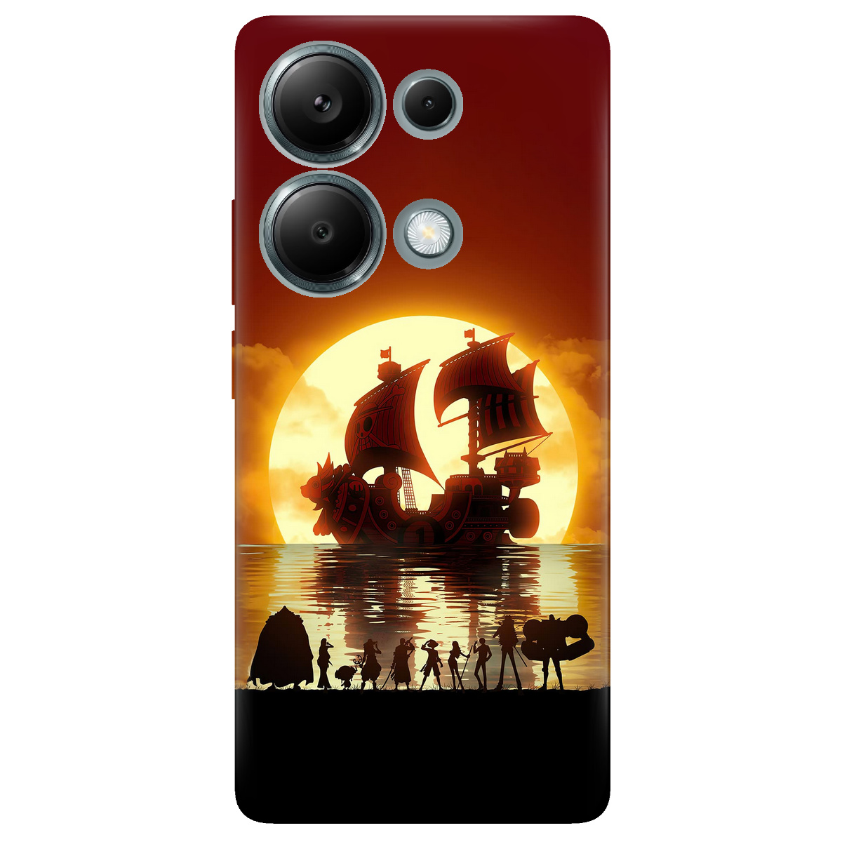 Чехол для Xiaomi Redmi Note 13 Pro 4G прозрачный The going merry - фото 1 - Чехлы для телефонов