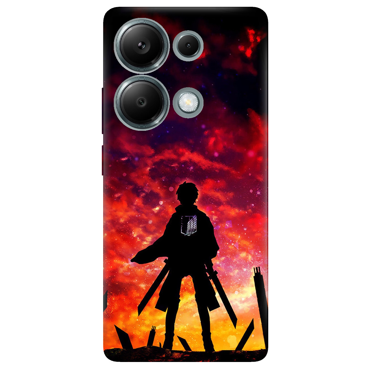 Чохол для Xiaomi Redmi Note 13 Pro 4G прозорий Захід сонця - фото 1 - Чохли для телефонів