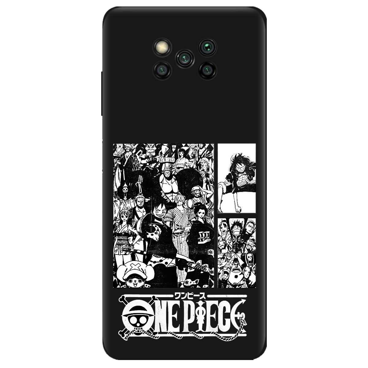 Чохол для Xiaomi Poco X3 чорний матовий soft touch Panels - фото 1 - Чохли для телефонів