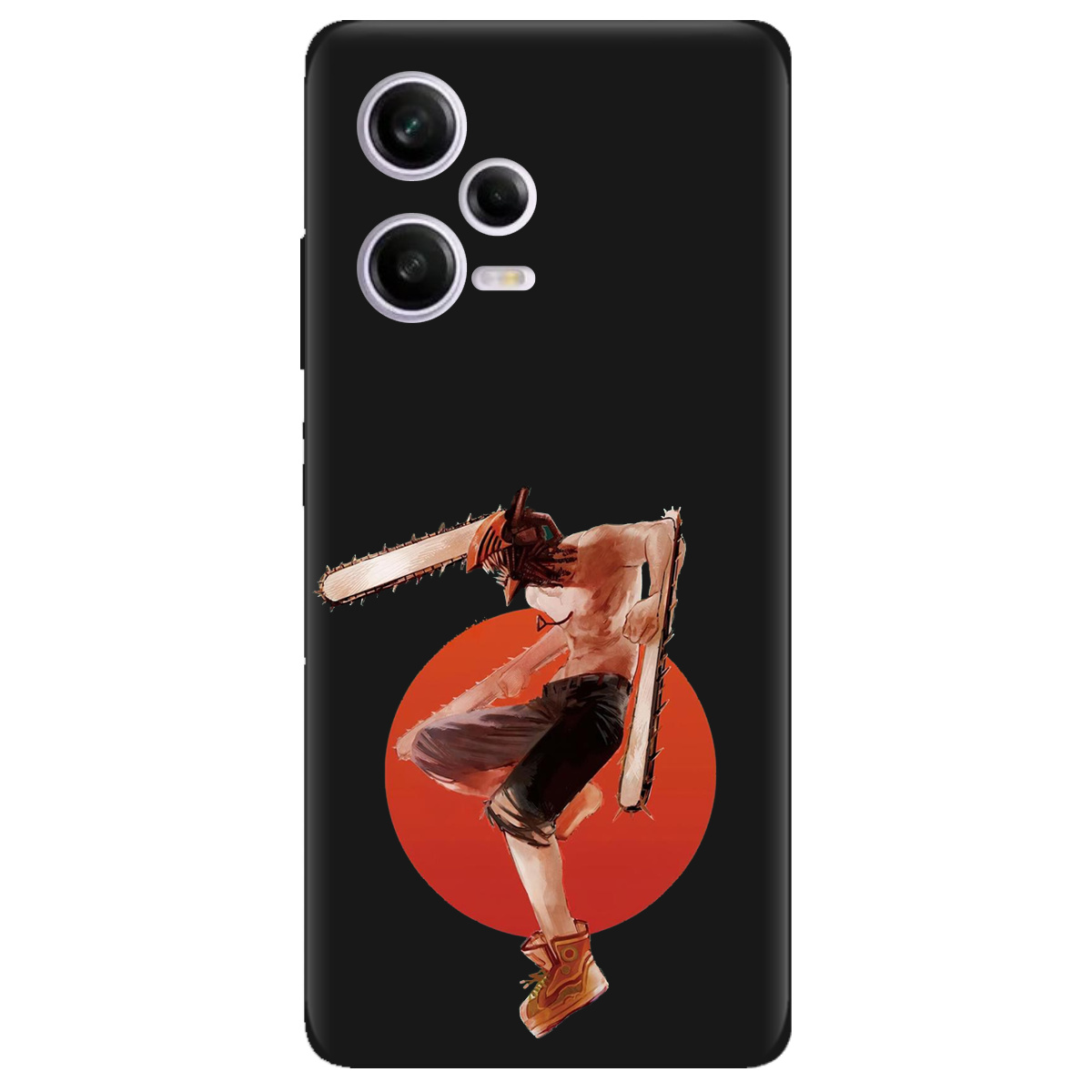 Чехол для Xiaomi Redmi Note 12 Pro 5G черный матовый soft touch Денджі - фото 1 - Чехлы для телефонов