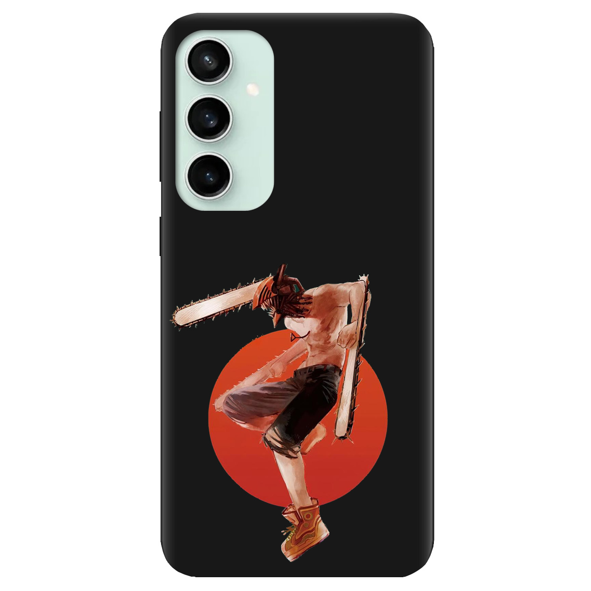 Чохол для Samsung Galaxy S23 FE чорний матовий soft touch Денджі - фото 1 - Чохли для телефонів