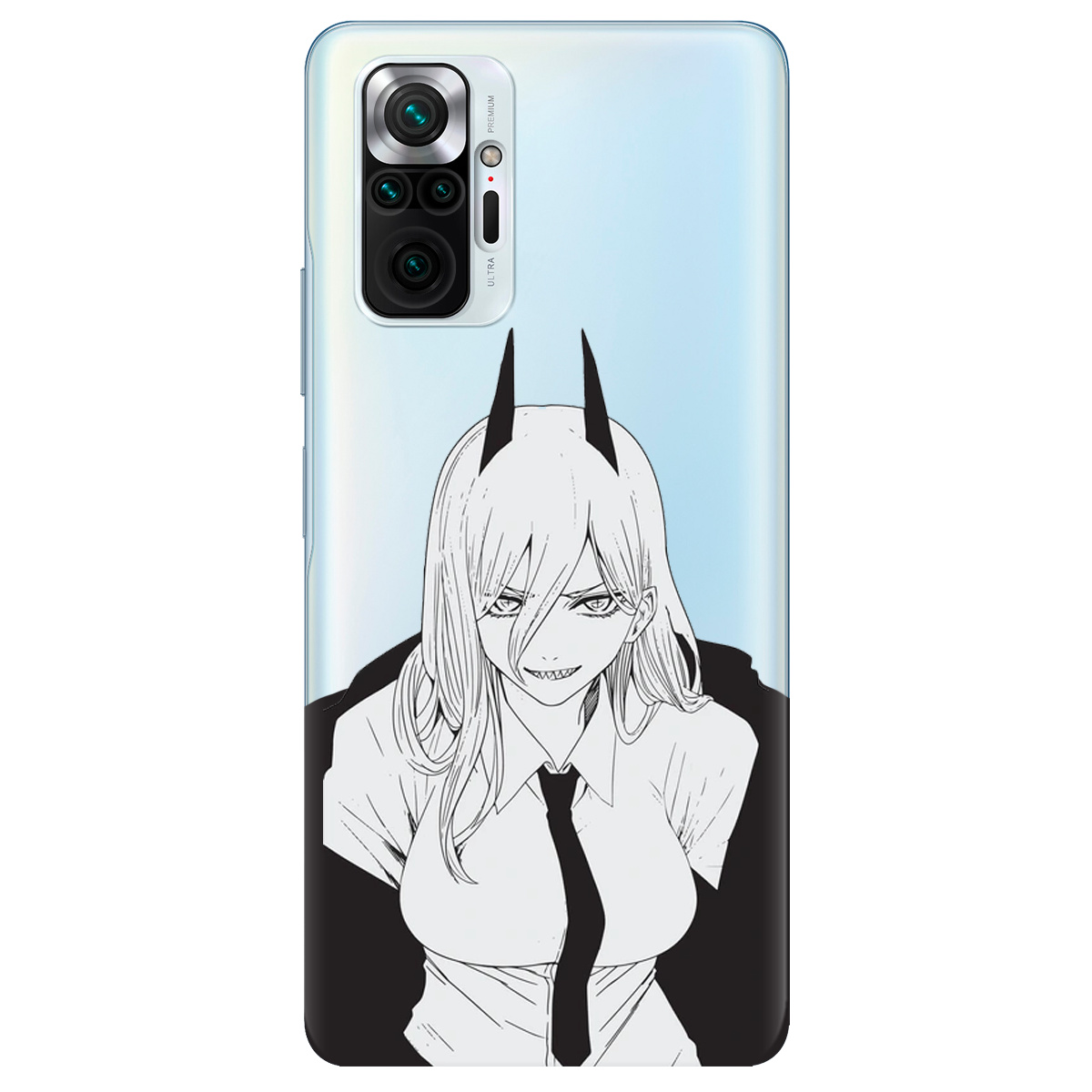 Чехол для Xiaomi Redmi Note 10 Pro прозрачный Power - фото 1 - Чехлы для телефонов