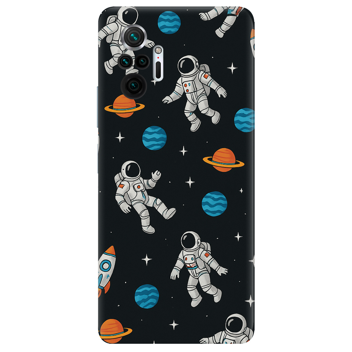 Чехол для Xiaomi Redmi Note 10 Pro прозрачный Космический вайб - фото 1 - Чехлы для телефонов
