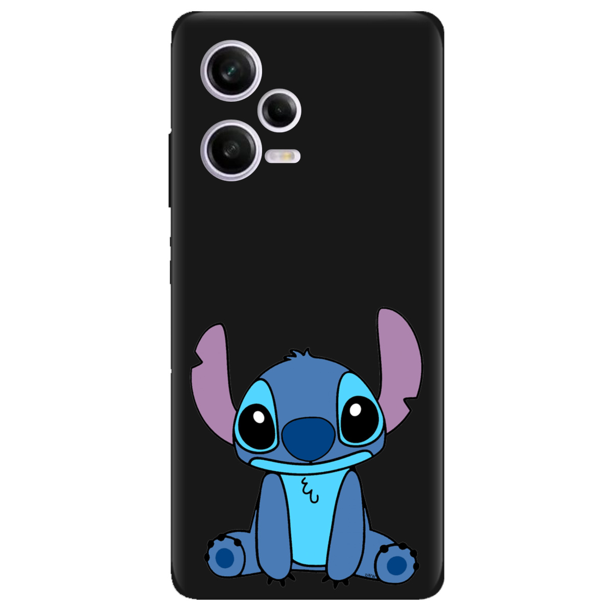 Чохол для Xiaomi Redmi Note 12 Pro 5G чорний матовий soft touch Стіч - фото 1 - Чохли для телефонів