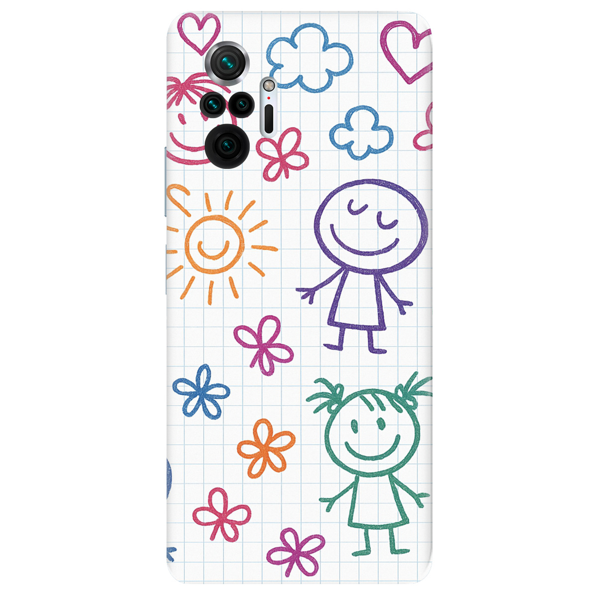 Чохол для Xiaomi Redmi Note 10 Pro прозорий Малюнки в зошиті - фото 1 - Чохли для телефонів