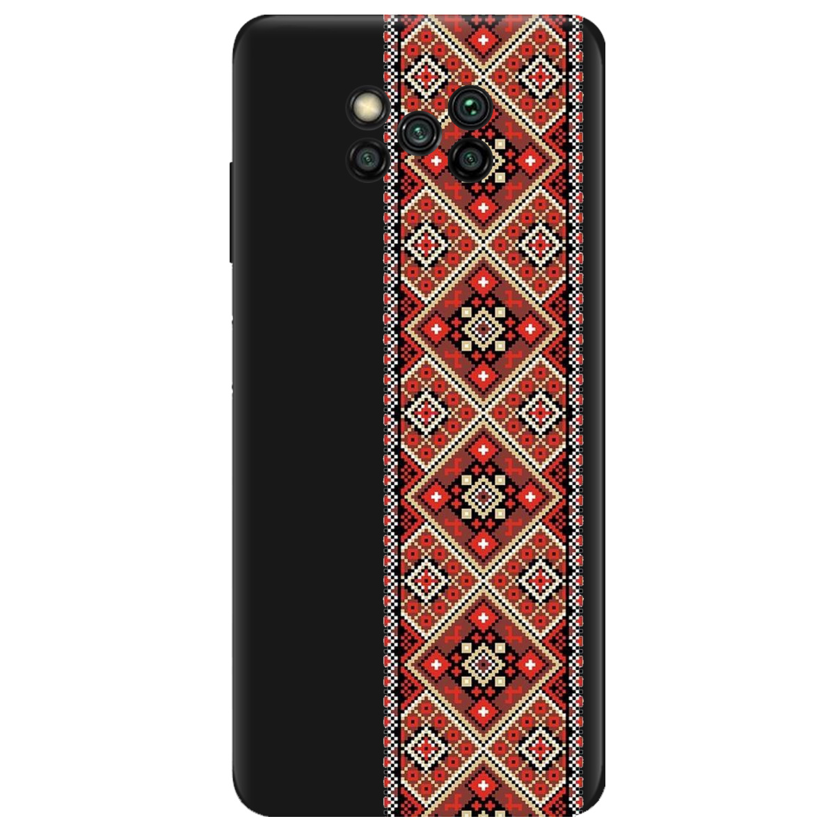 Чехол для Xiaomi Poco X3 черный матовый soft touch Вечная традиция - фото 1 - Чехлы для телефонов