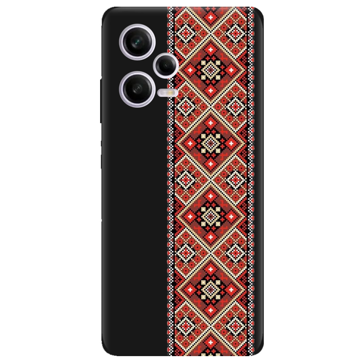Чохол для Xiaomi Redmi Note 12 Pro 5G чорний матовий soft touch Вічна традиція - фото 1 - Чохли для телефонів