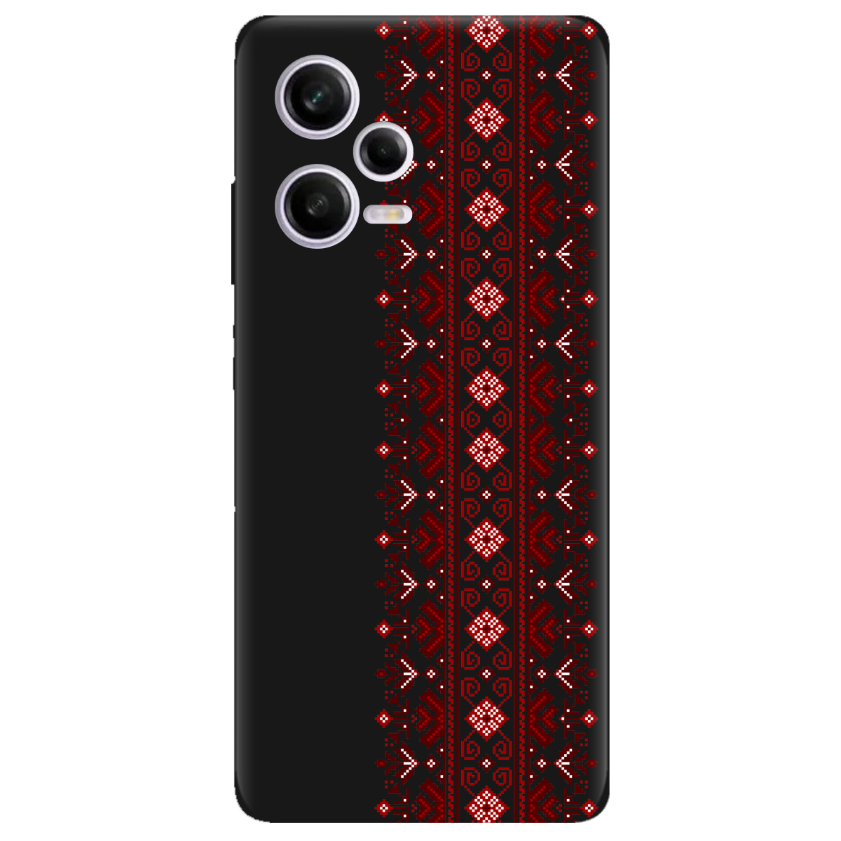 Чохол для Xiaomi Redmi Note 12 Pro 5G чорний матовий soft touch Хрестики долі - фото 1 - Чохли для телефонів