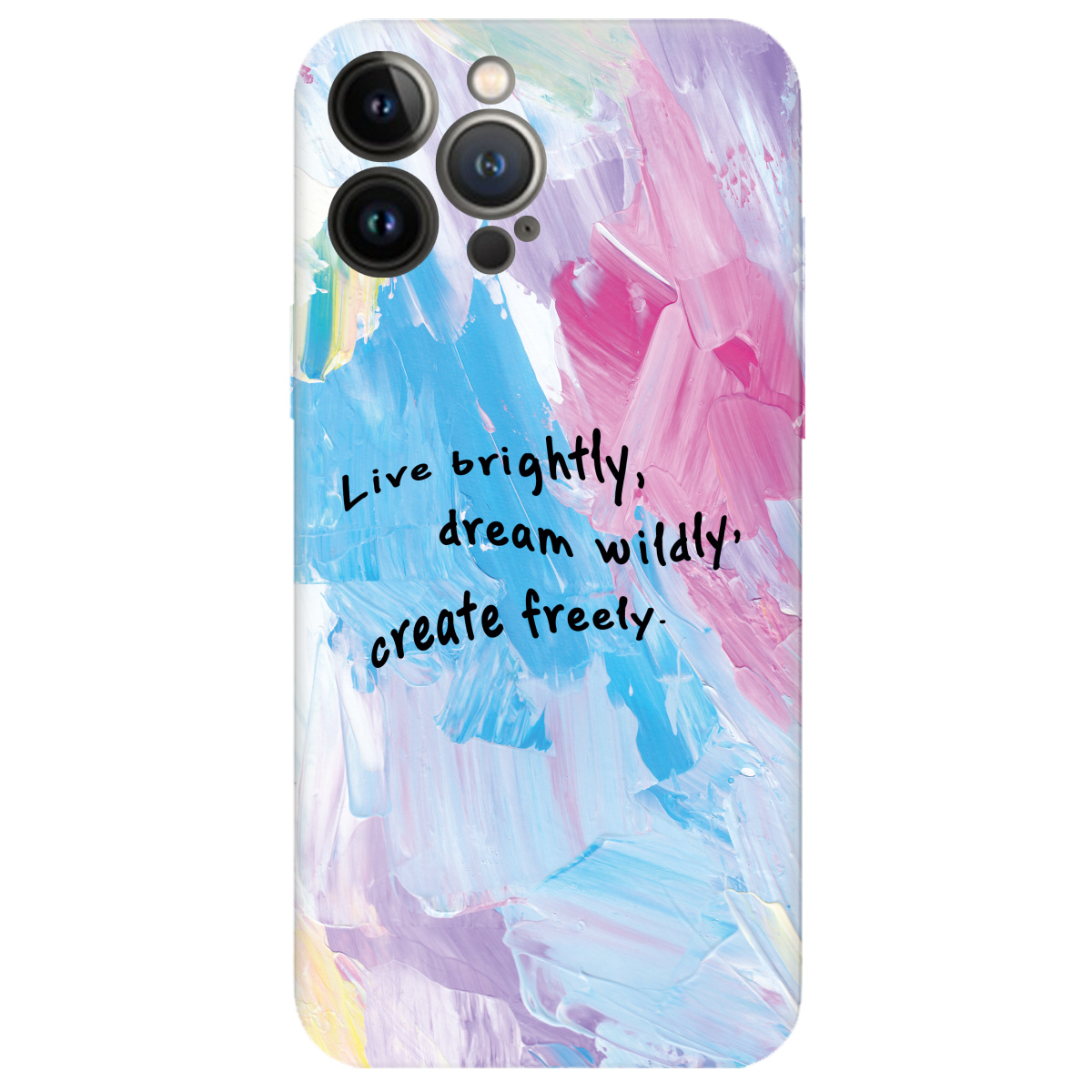 Чохол для Apple iPhone 13 Pro прозорий Живи яскраво - фото 1 - Чохли для телефонів