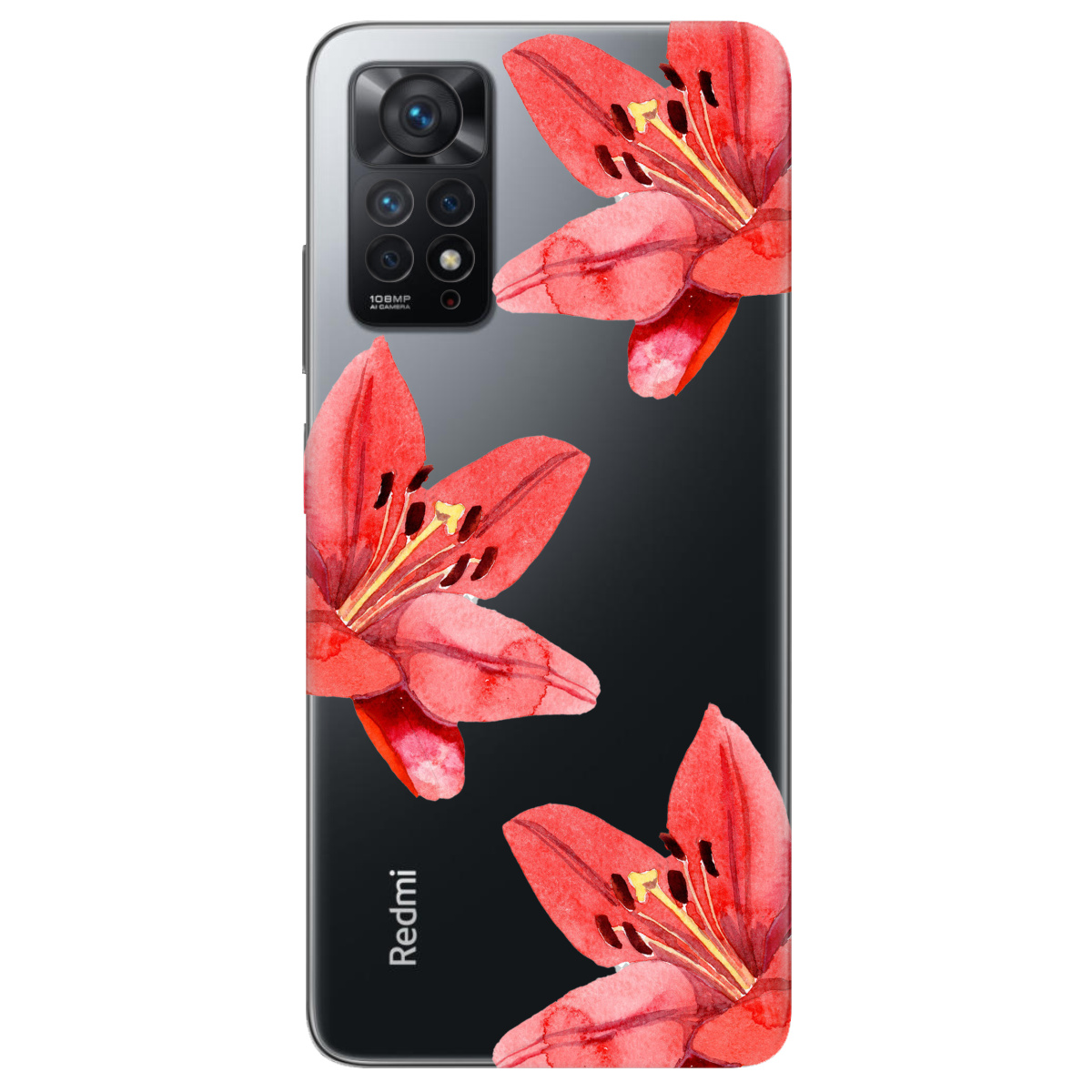 Чехол для Xiaomi Redmi Note 11 Pro прозрачный Волшебное цветение - фото 1 - Чехлы для телефонов