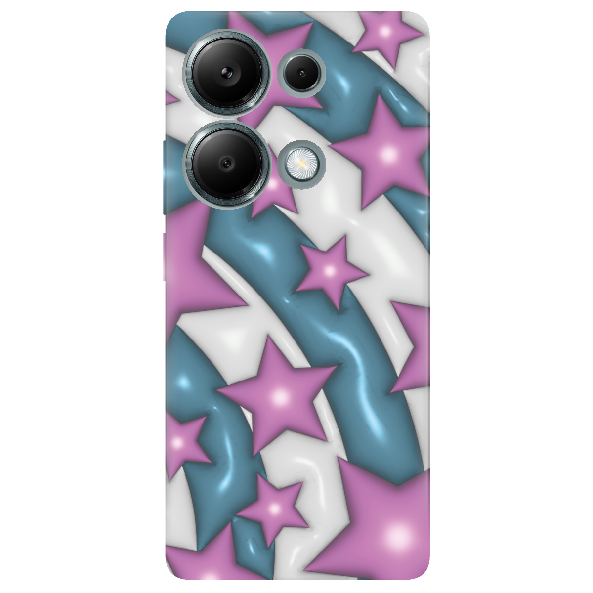 Чехол для Xiaomi Redmi Note 13 Pro 4G прозрачный Розовое сияние - фото 1 - Чехлы для телефонов