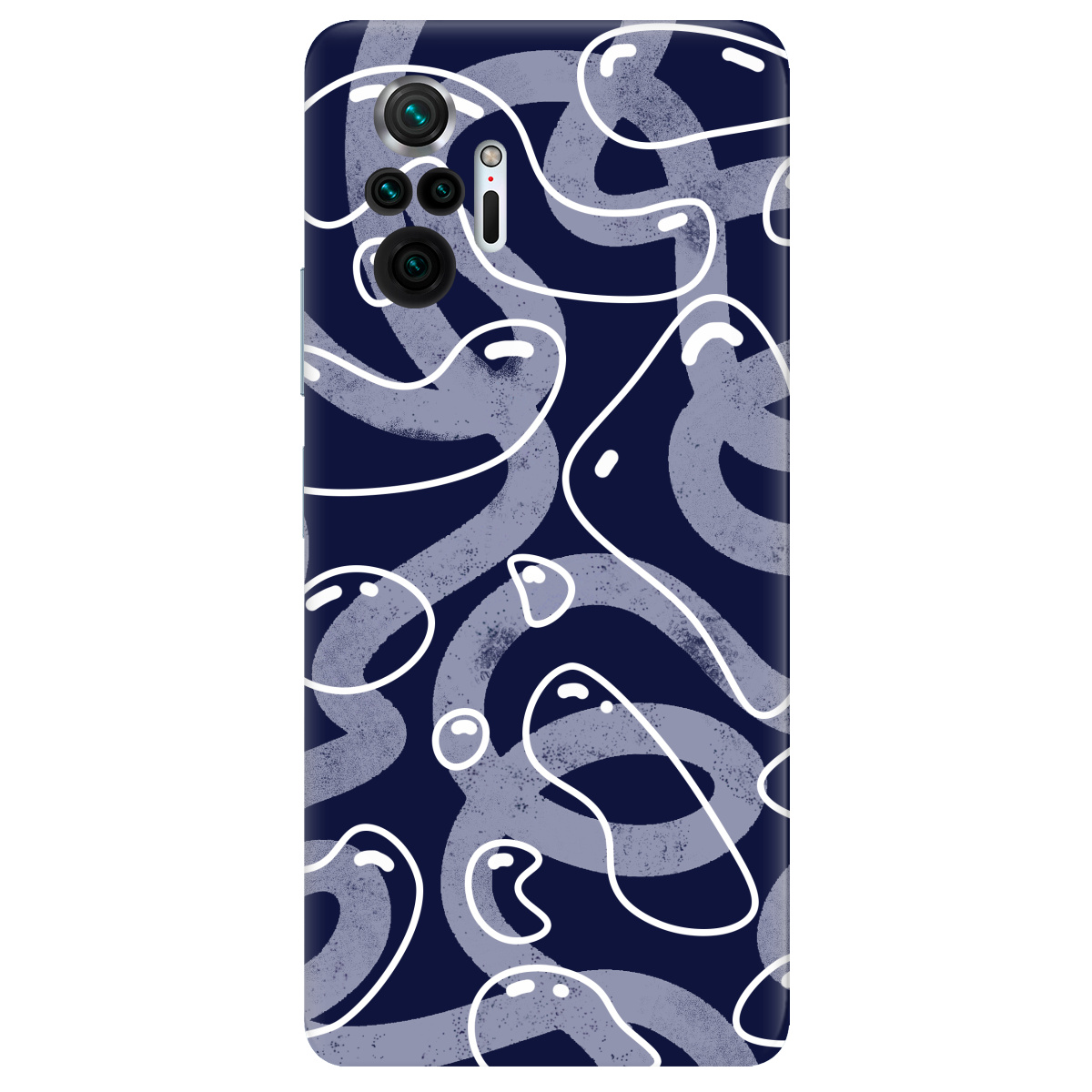 Чехол для Xiaomi Redmi Note 10 Pro прозрачный Космические капли - фото 1 - Чехлы для телефонов