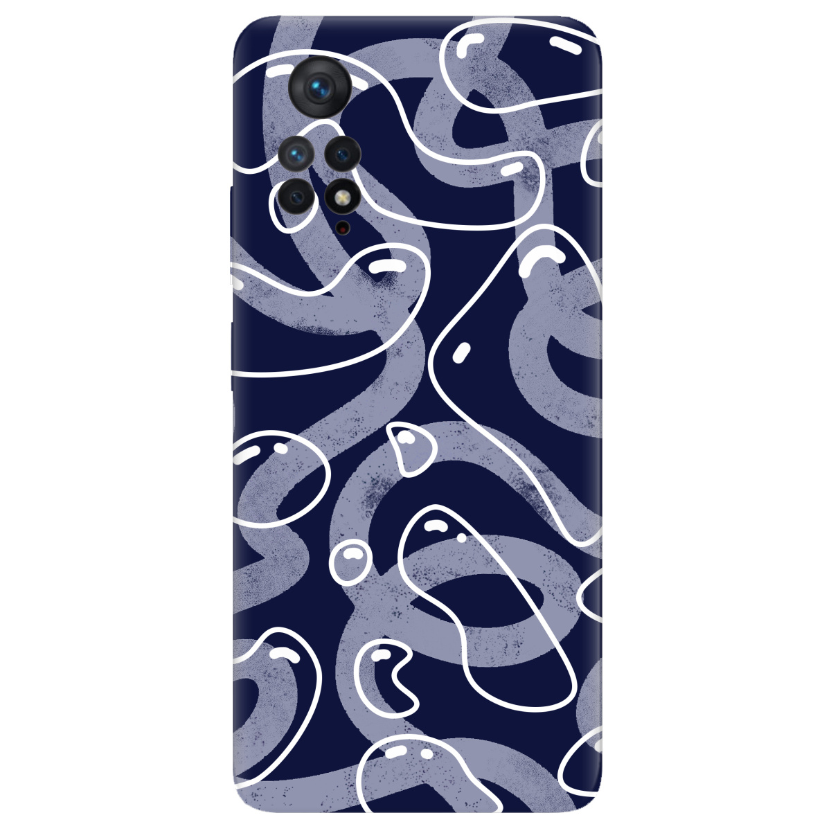 Чехол для Xiaomi Redmi Note 11 Pro прозрачный Космические капли - фото 1 - Чехлы для телефонов