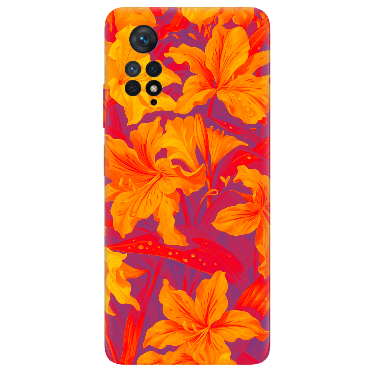 Чехол для Xiaomi Redmi Note 11 Pro прозрачный Динамика красок - фото 1 - Чехлы для телефонов