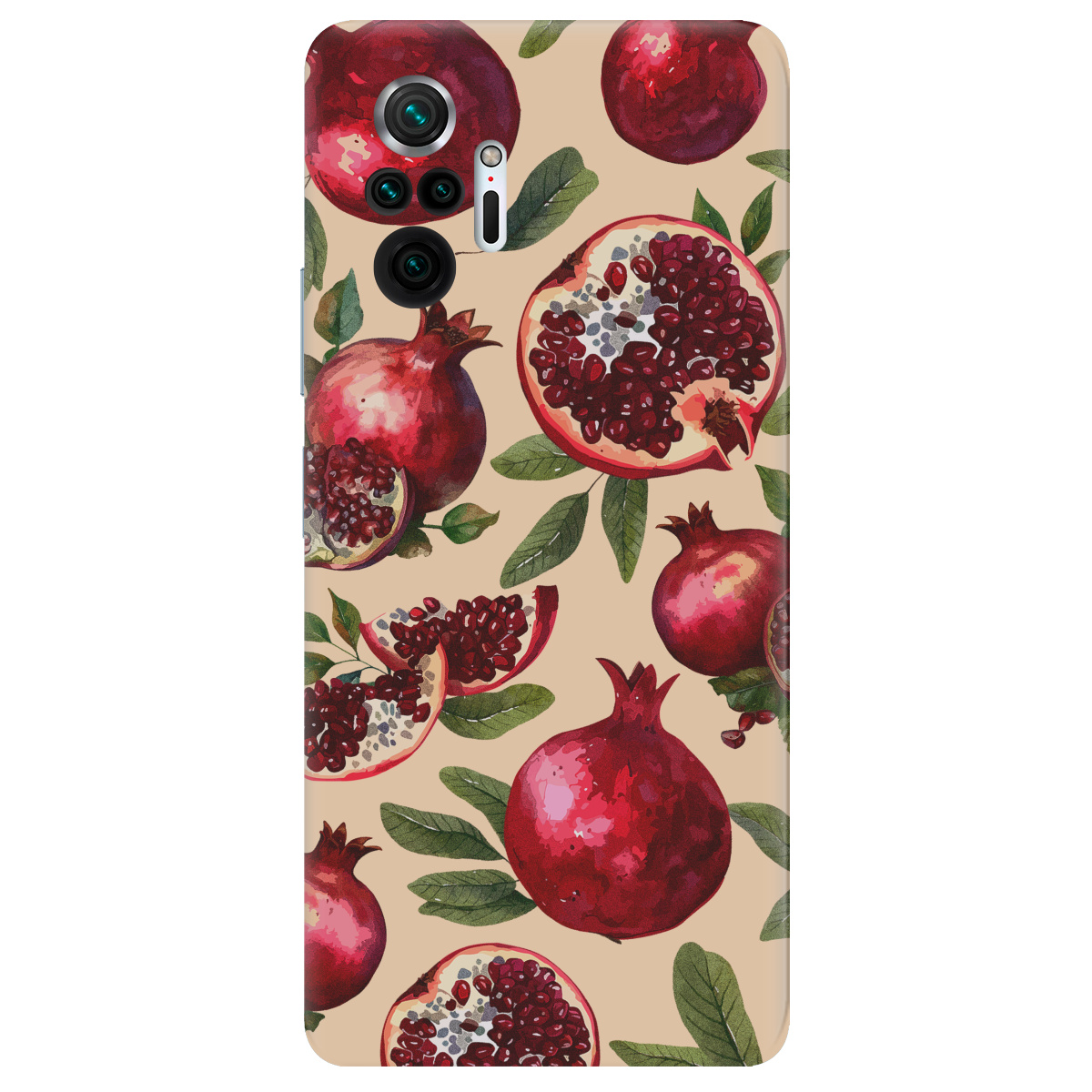 Чохол для Xiaomi Redmi Note 10 Pro прозорий Гранатова пристрасть - фото 1 - Чохли для телефонів