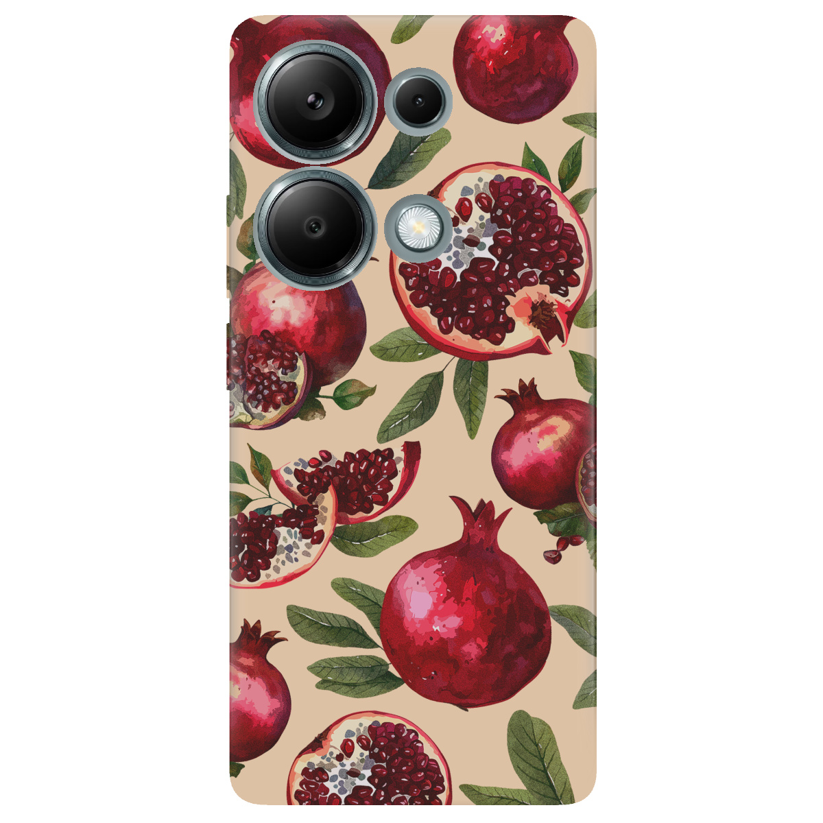 Чохол для Xiaomi Redmi Note 13 Pro 4G прозорий Гранатова пристрасть - фото 1 - Чохли для телефонів