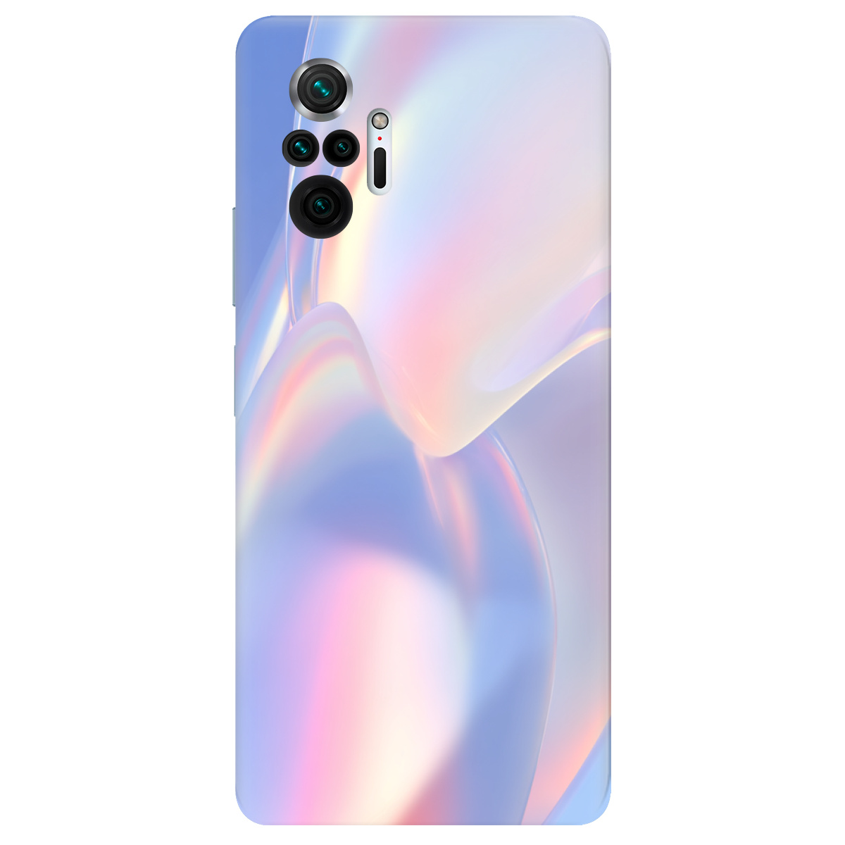 Чехол для Xiaomi Redmi Note 10 Pro прозрачный Перламутровая волна - фото 1 - Чехлы для телефонов