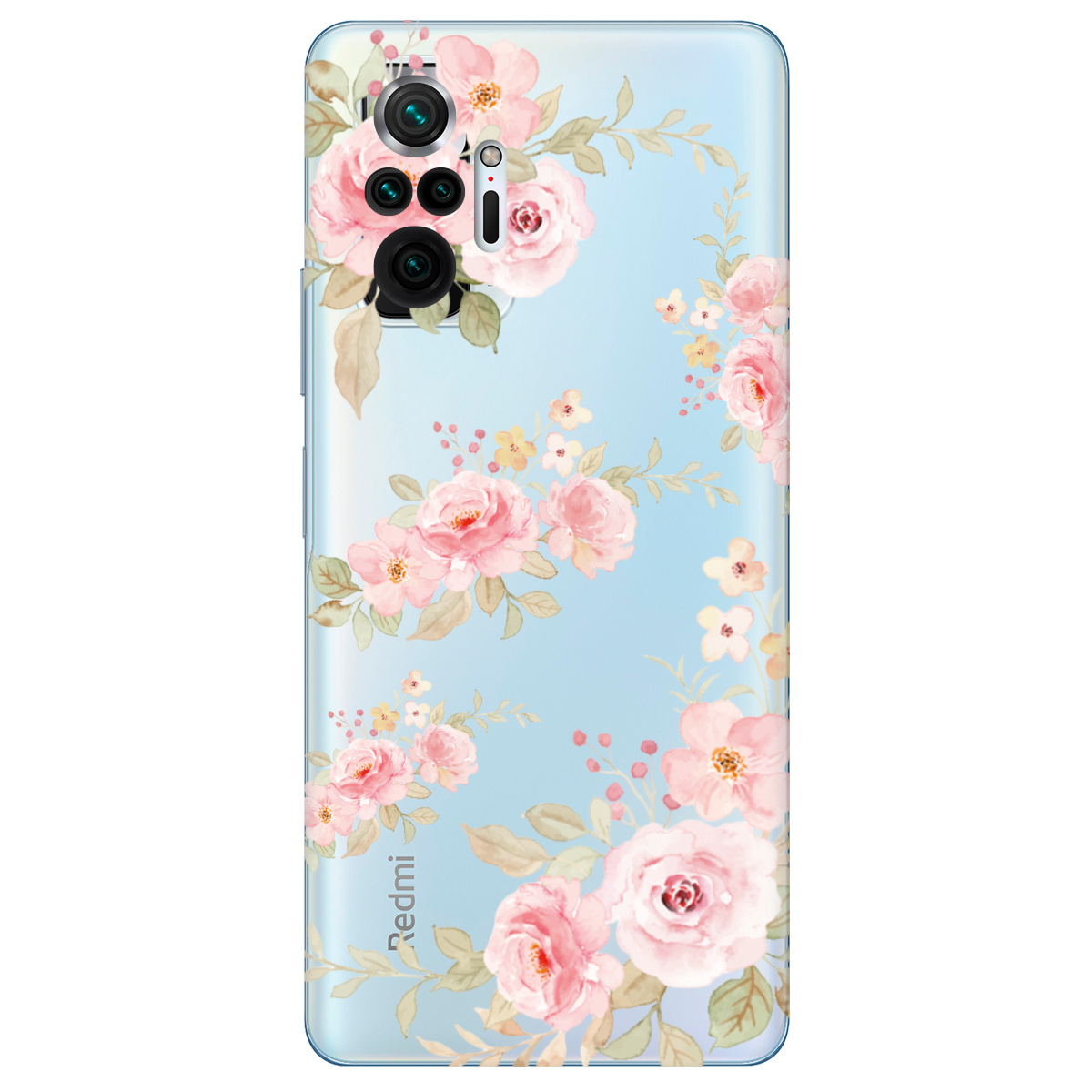 Чохол для Xiaomi Redmi Note 10 Pro прозорий Аромат ніжності - фото 1 - Чохли для телефонів