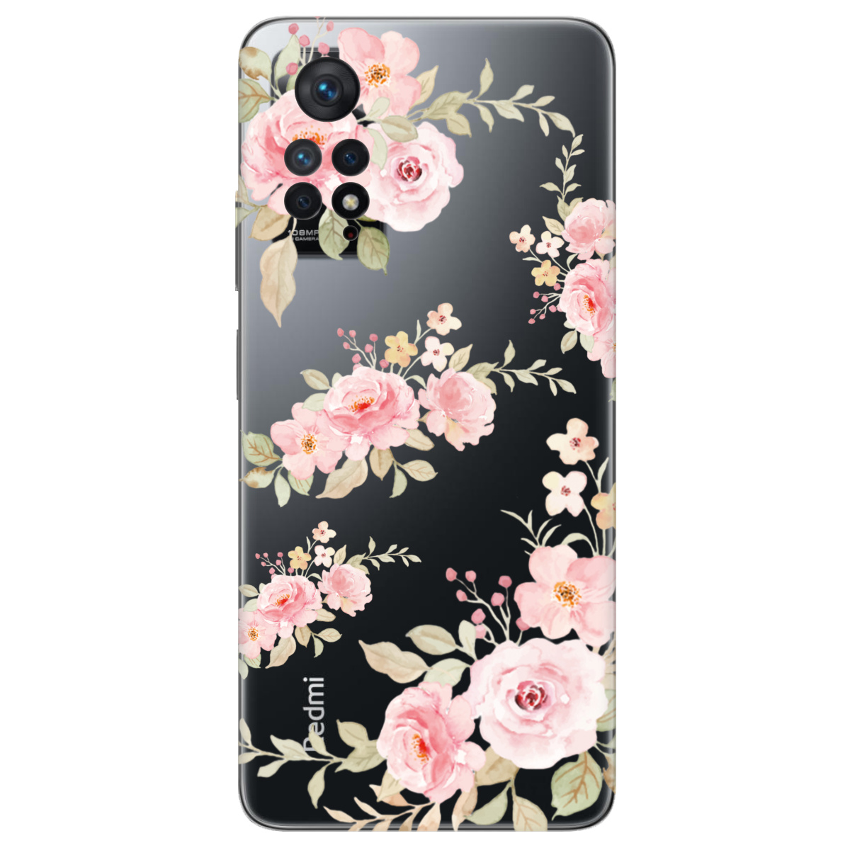 Чехол для Xiaomi Redmi Note 11 Pro прозрачный Аромат нежности - фото 1 - Чехлы для телефонов