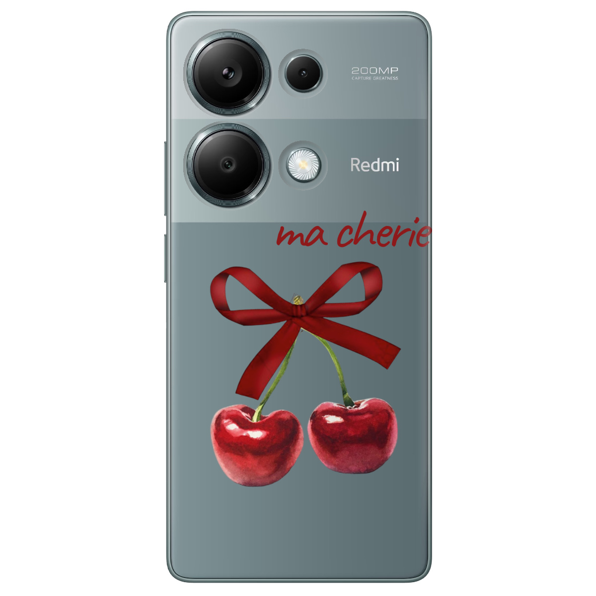 Чехол для Xiaomi Redmi Note 13 Pro 4G прозрачный Ma cherie - фото 1 - Чехлы для телефонов