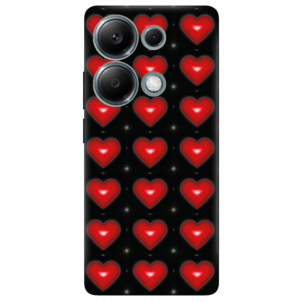 Чехол для Xiaomi Redmi Note 13 Pro 4G прозрачный Сердечный взрыв - фото 1 - Чехлы для телефонов