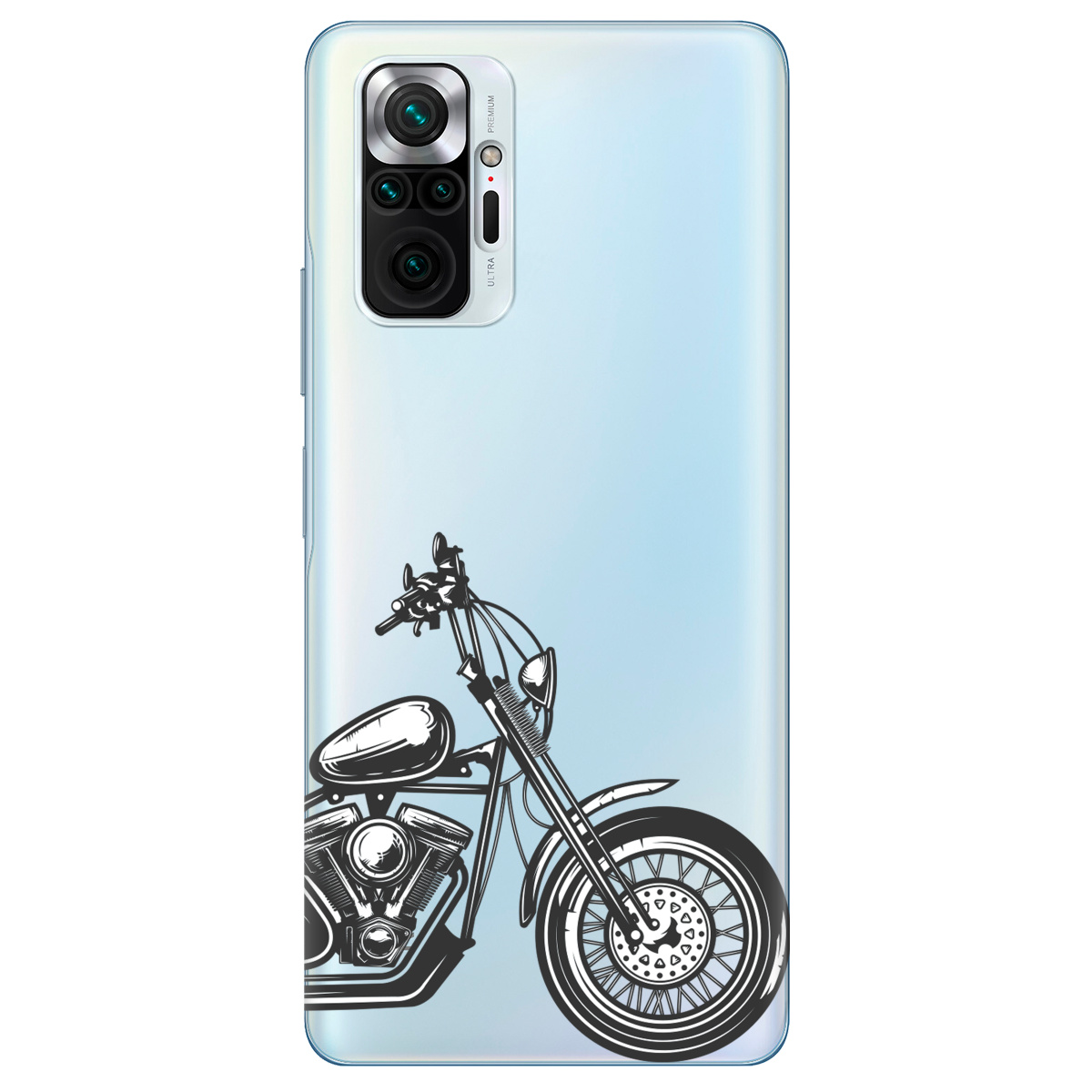 Чохол для Xiaomi Redmi Note 10 Pro прозорий Залізний кінь - фото 1 - Чохли для телефонів