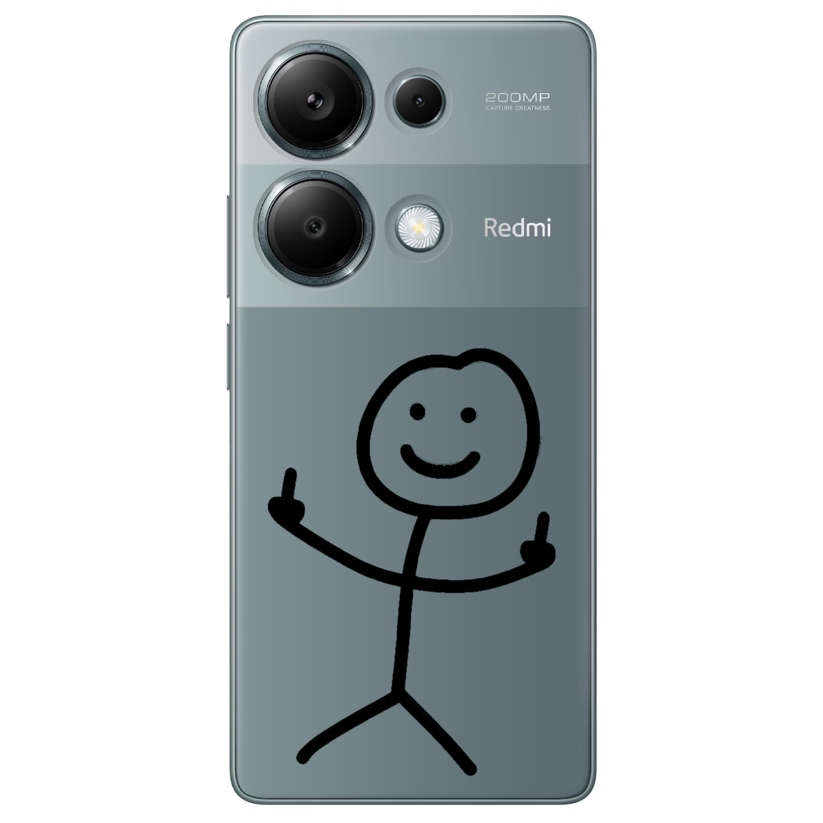 Чехол для Xiaomi Redmi Note 13 Pro 4G прозрачный Без слов - фото 1 - Чехлы для телефонов