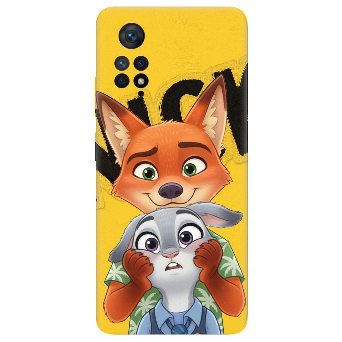 Чехол для Xiaomi Redmi Note 11 Pro прозрачный Зоотрополис Ник и Джуди - фото 1 - Чехлы для телефонов