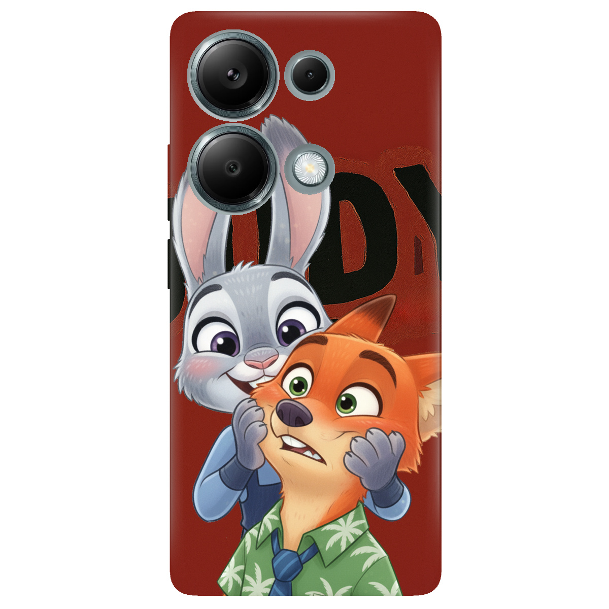 Чохол для Xiaomi Redmi Note 13 Pro 4G прозорий Зоотрополіс Джуді та Нік - фото 1 - Чохли для телефонів