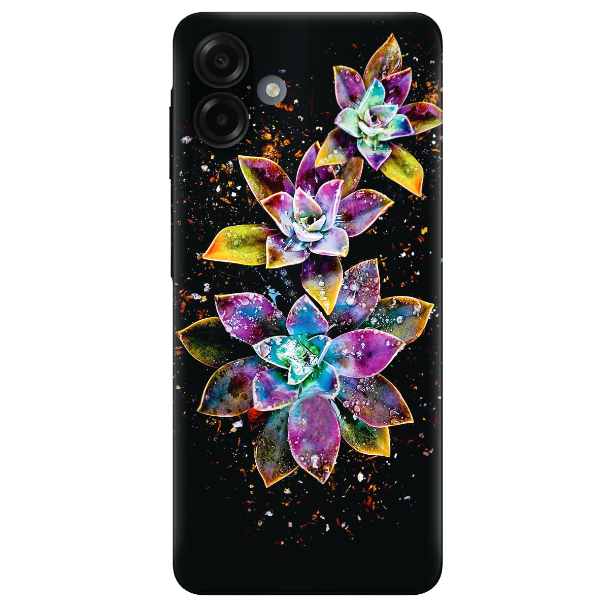 Чехол для Samsung Galaxy A07 прозрачный Magical flowers - фото 1 - Чехлы для телефонов