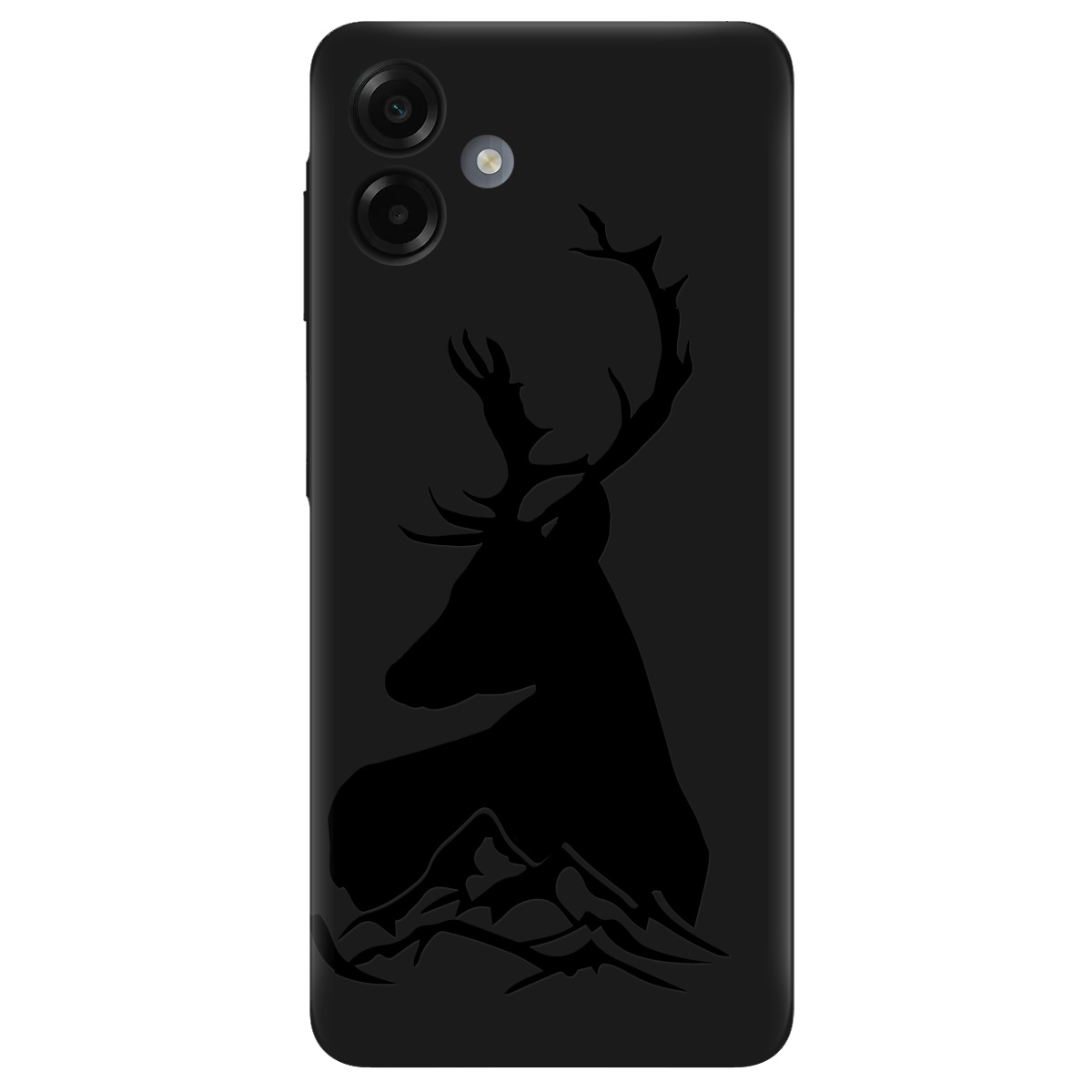 Чехол для Samsung Galaxy A07 черный матовый soft touch Moral - фото 1 - Чехлы для телефонов