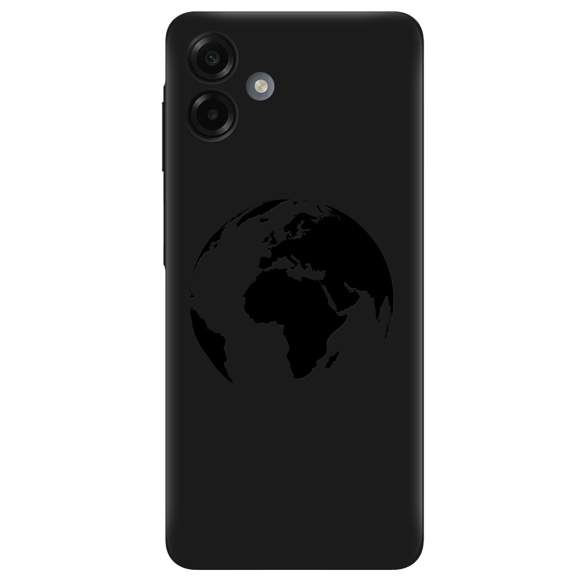 Чохол для Samsung Galaxy A07 чорний матовий soft touch Planet - фото 1 - Чохли для телефонів