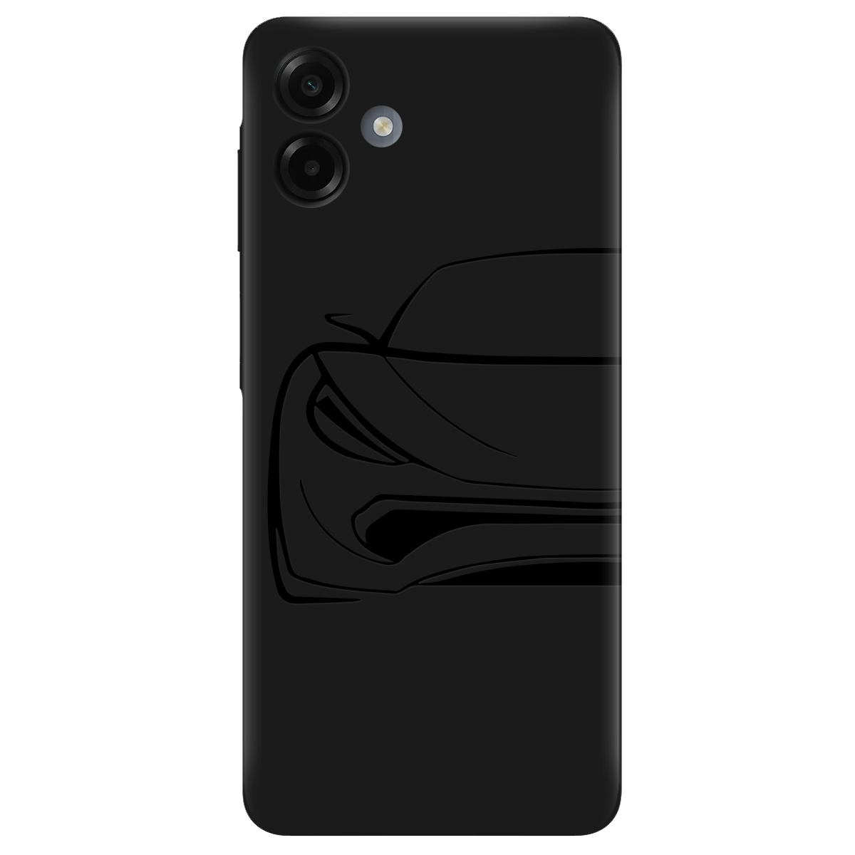 Чехол для Samsung Galaxy A07 черный матовый soft touch Sport Car - фото 1 - Чехлы для телефонов