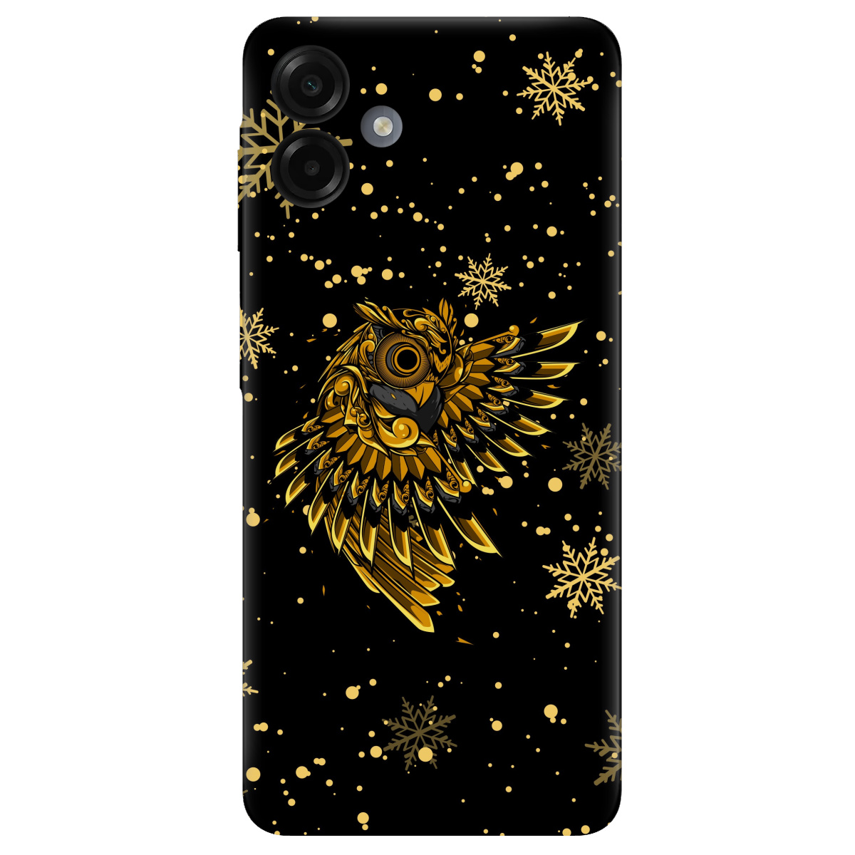 Чехол для Samsung Galaxy A07 прозрачный Gold sova - фото 1 - Чехлы для телефонов