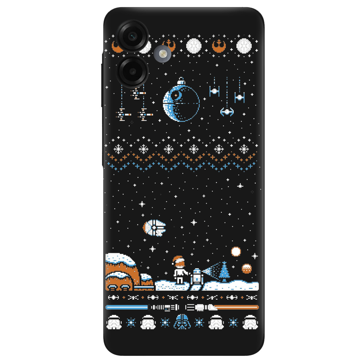 Чохол для Samsung Galaxy A07 чорний матовий soft touch Star wars - фото 1 - Чохли для телефонів