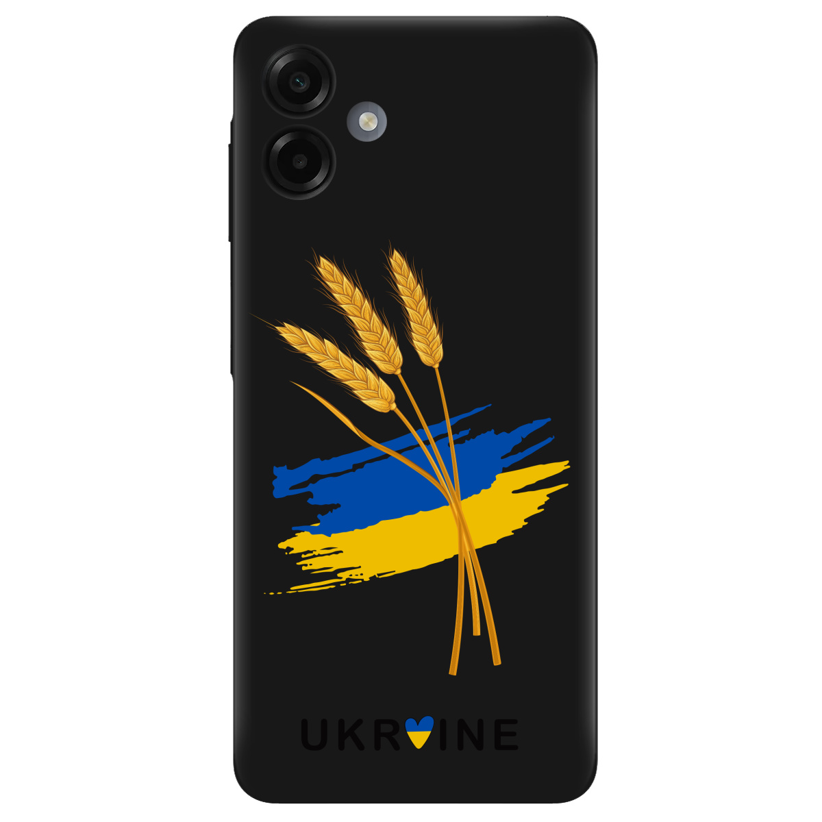 Чохол для Samsung Galaxy A07 чорний матовий soft touch Spikelets - фото 1 - Чохли для телефонів