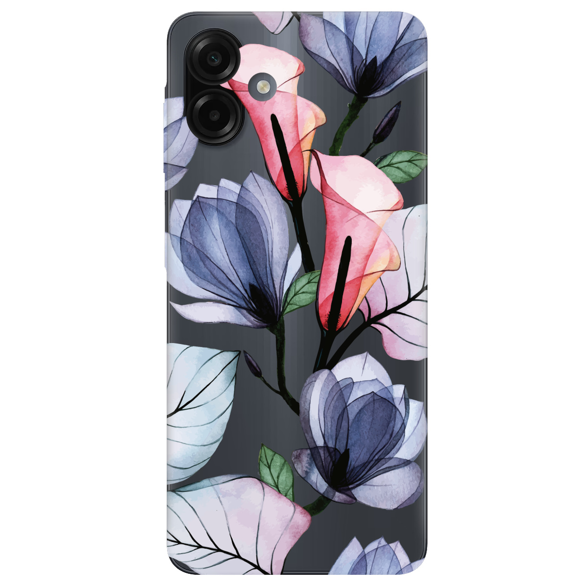 Чохол для Samsung Galaxy A07 прозорий Tropical flowers - фото 1 - Чохли для телефонів