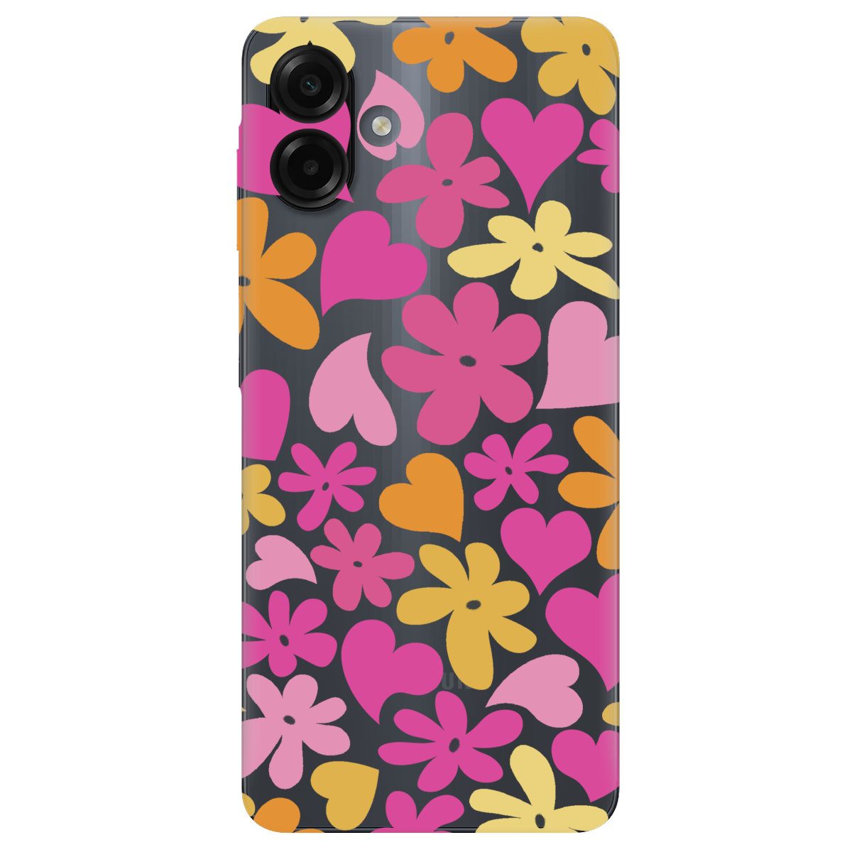 Чехол для Samsung Galaxy A07 прозрачный Blooming Love - фото 1 - Чехлы для телефонов