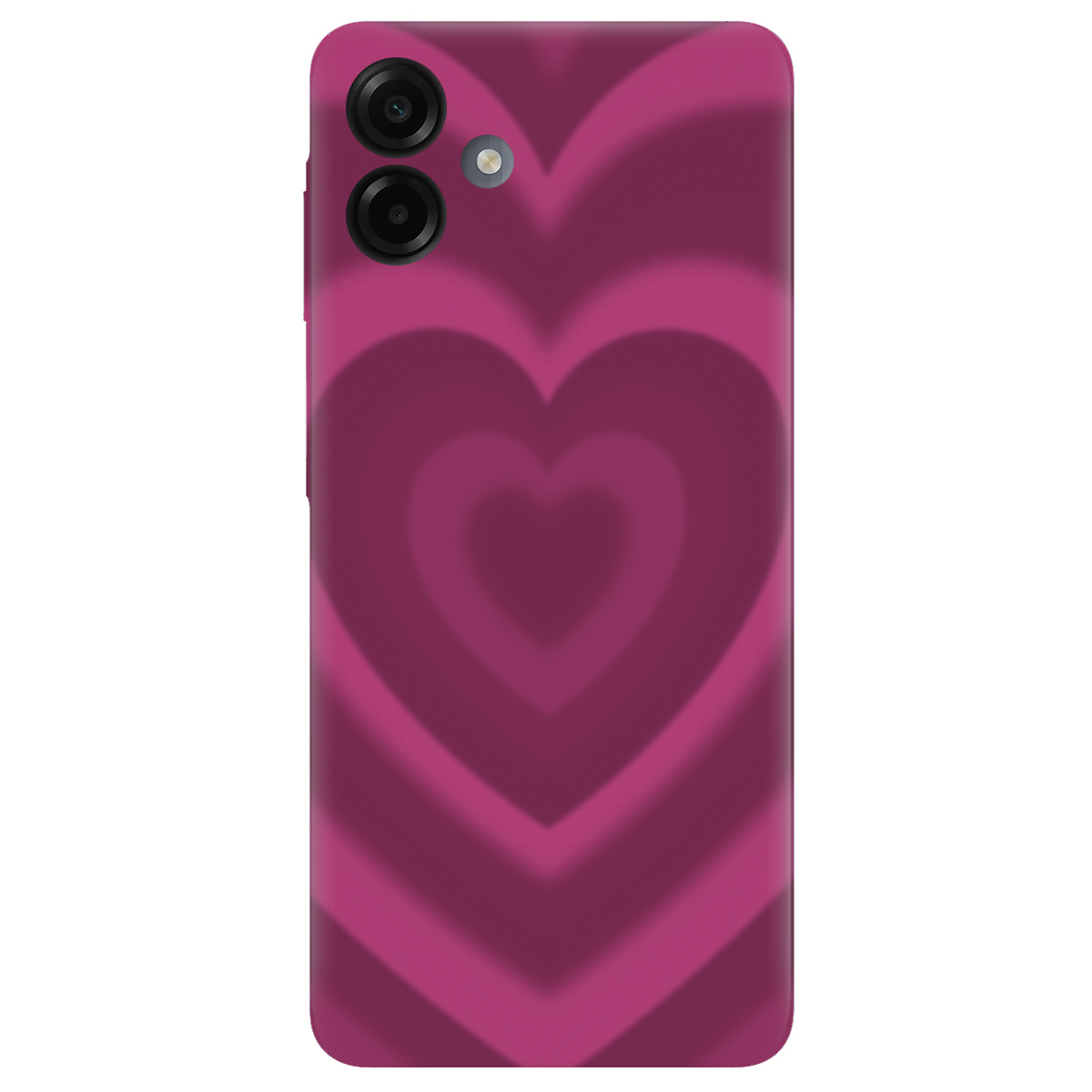 Чехол для Samsung Galaxy A07 прозрачный Pink Heart - фото 1 - Чехлы для телефонов