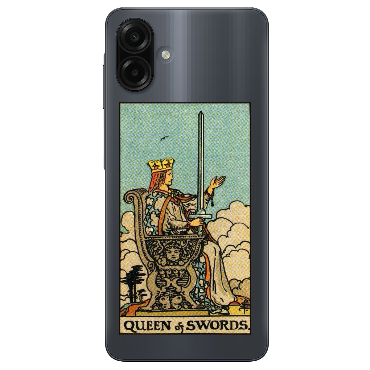 Чехол для Samsung Galaxy A07 прозрачный Королева мечей Таро - фото 1 - Чехлы для телефонов