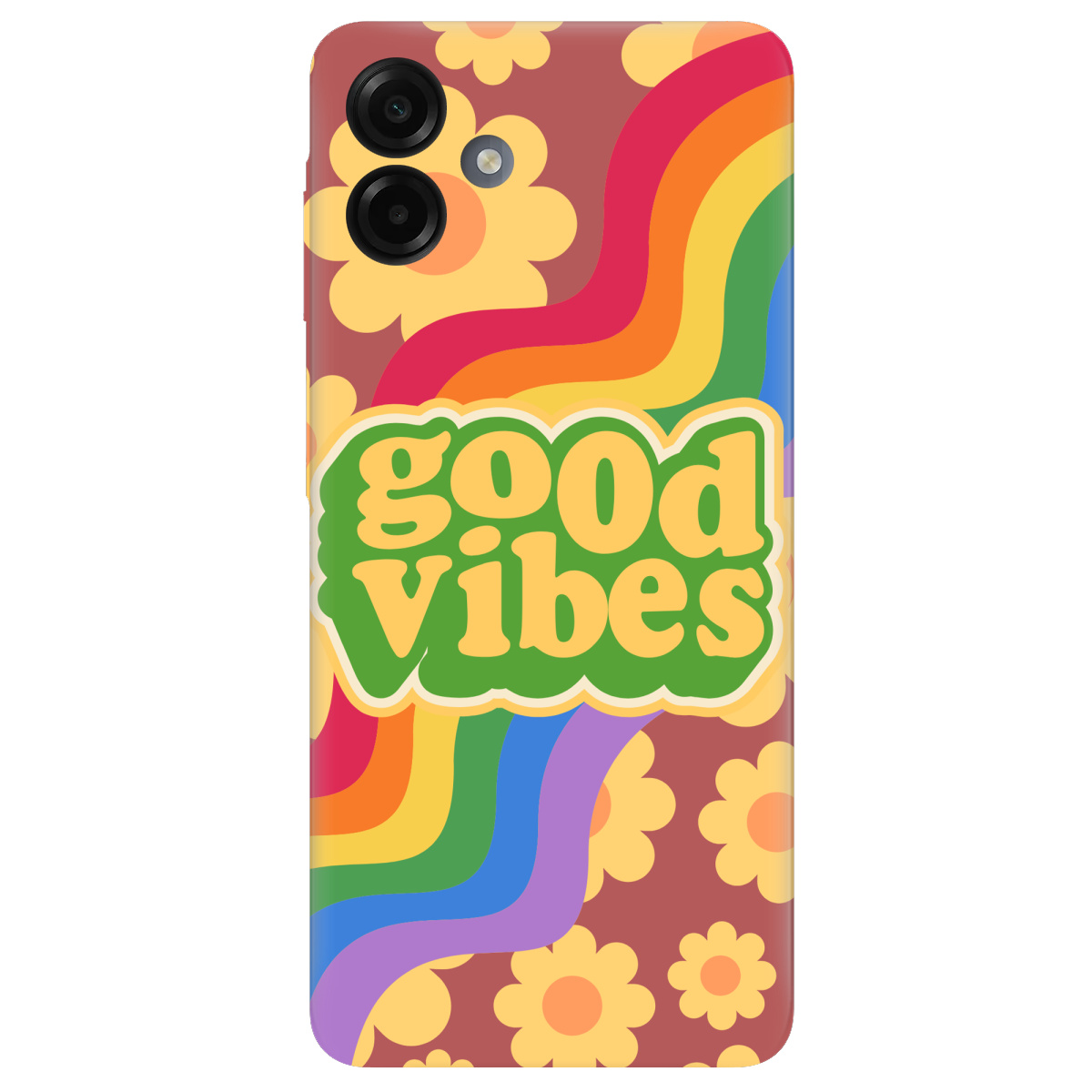 Чехол для Samsung Galaxy A07 прозрачный Good vibes - фото 1 - Чехлы для телефонов