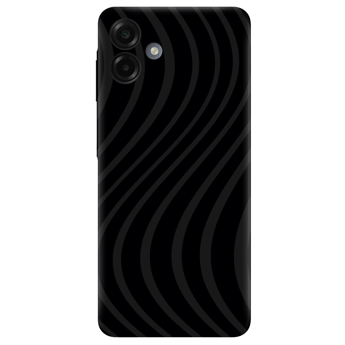 Чохол для Samsung Galaxy A07 чорний матовий soft touch Вихор енергії (black) - фото 1 - Чохли для телефонів