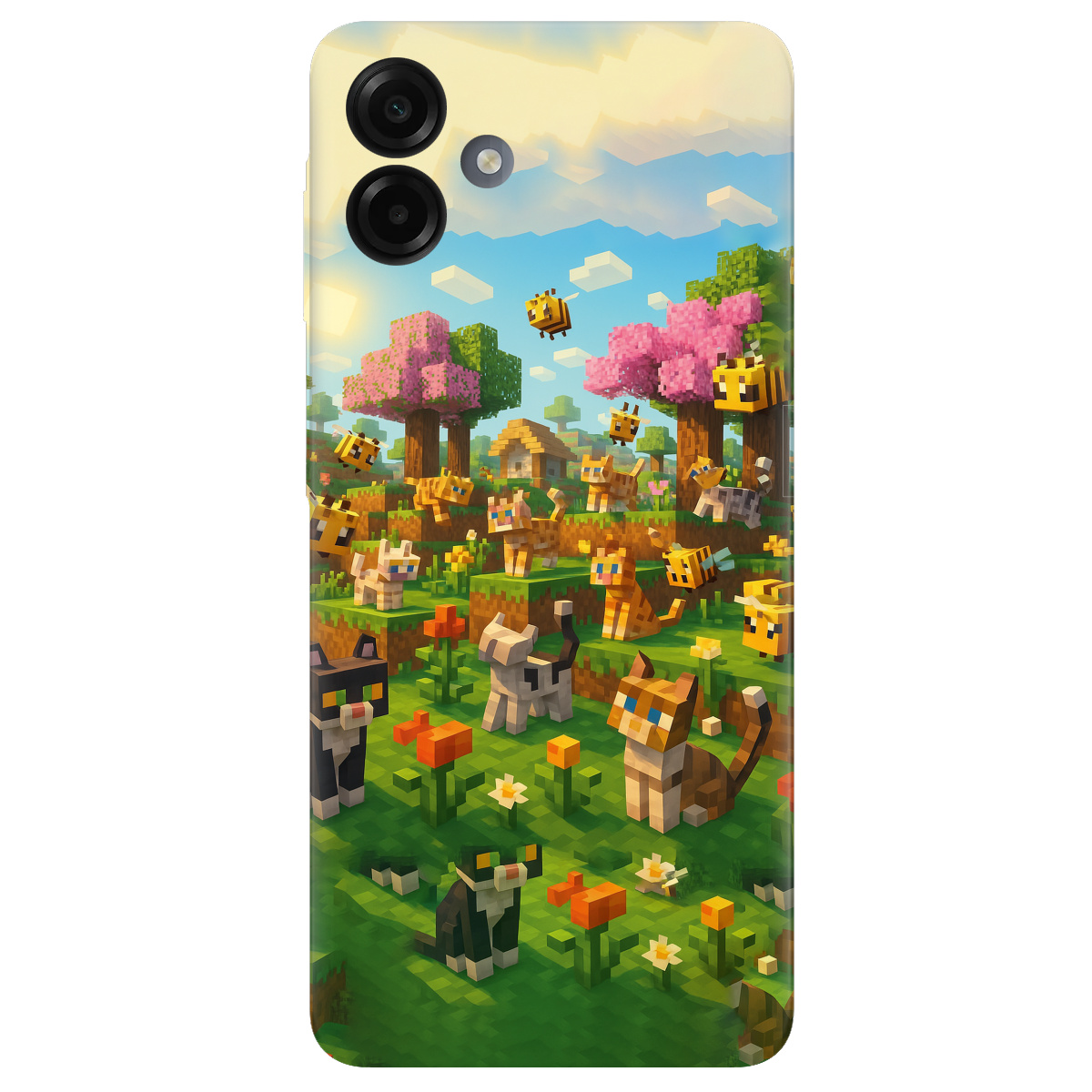 Чехол для Samsung Galaxy A07 прозрачный Піксельні герої - фото 1 - Чехлы для телефонов