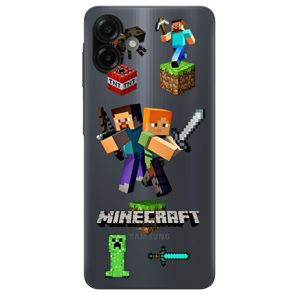 Чохол для Samsung Galaxy A07 прозорий Піксельна пригода - фото 1 - Чохли для телефонів